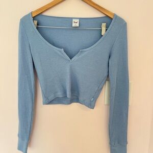 Aritzia Long Sleeve Waffle Tee